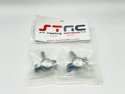 Strc STA31381BK Axial SCX10 II Aluminum Front Steering Knuckles (Black) #8859 - Image 1 of 2