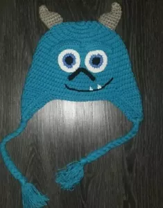 Boys handmade Crotchet sculley monster hat suggested age 3-7 years - Picture 1 of 1