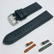 Mens Womens Genuine Cowhide Leather Watch Band Wristwatch Strap with Buckle