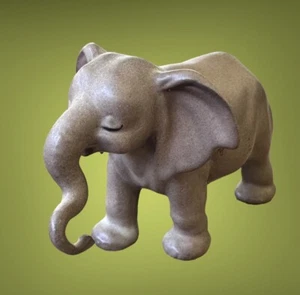 Vintage Josef Originals Elephant Figurine Miniature Japan Old - Chip Behind Ear - Picture 1 of 13