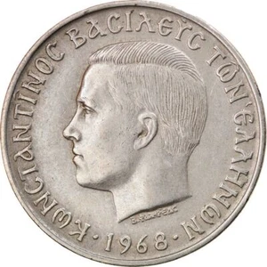 Greece 10 Drachmai Coin | Constantine II | KM96 | 1968 - Picture 1 of 12