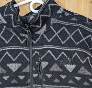 The North Face Fleece Pullover Mens 2X 1/4 Zip Aztec Black Gray Gordon Lyons XXL - Picture 1 of 15