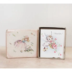 Biglietti per appunti/biglietti di ringraziamento e anniversario vintage extra carini. Carte in scatola adorabile - Foto 1 di 10