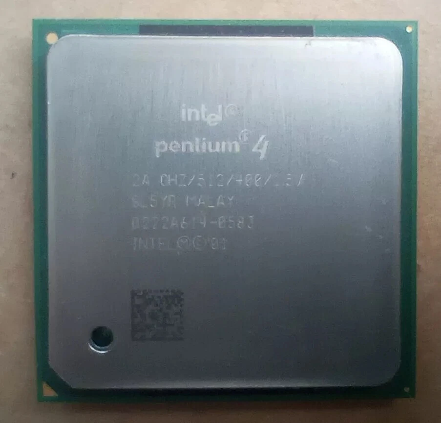Intel Pentium 4 SL5YR 2GHz 512/400/1.5V Socket 478 Processor CPU - Image 1 of 1
