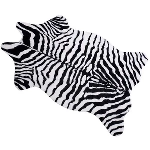 Cute Faux Zebra Print Rug Animal Print Rug Perfect Throw Rug for Office/Kids ... - Picture 1 of 7