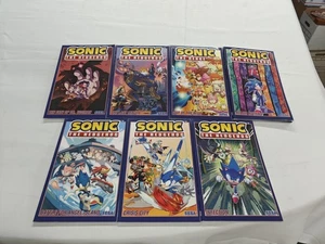 Lots Of 7 Sonic The Hedgehog Comic Book Graphic Novel - Picture 1 of 3