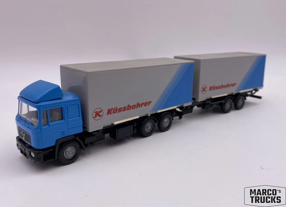 Wiking MAN F90 Swap body trailer truck jumbo „Kässbohrer“ 1:87 /WI898 - Image 1 of 1
