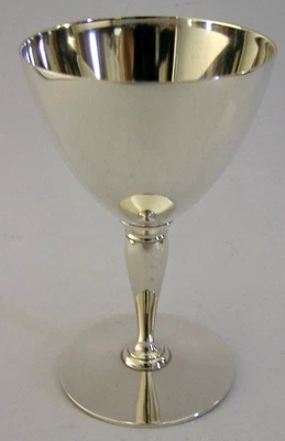 TIFFANY & Co STERLING SILVER COCKTAIL GLASS CUP GOBLET c1920 DECO 125g BARWARE - Image 1 of 4