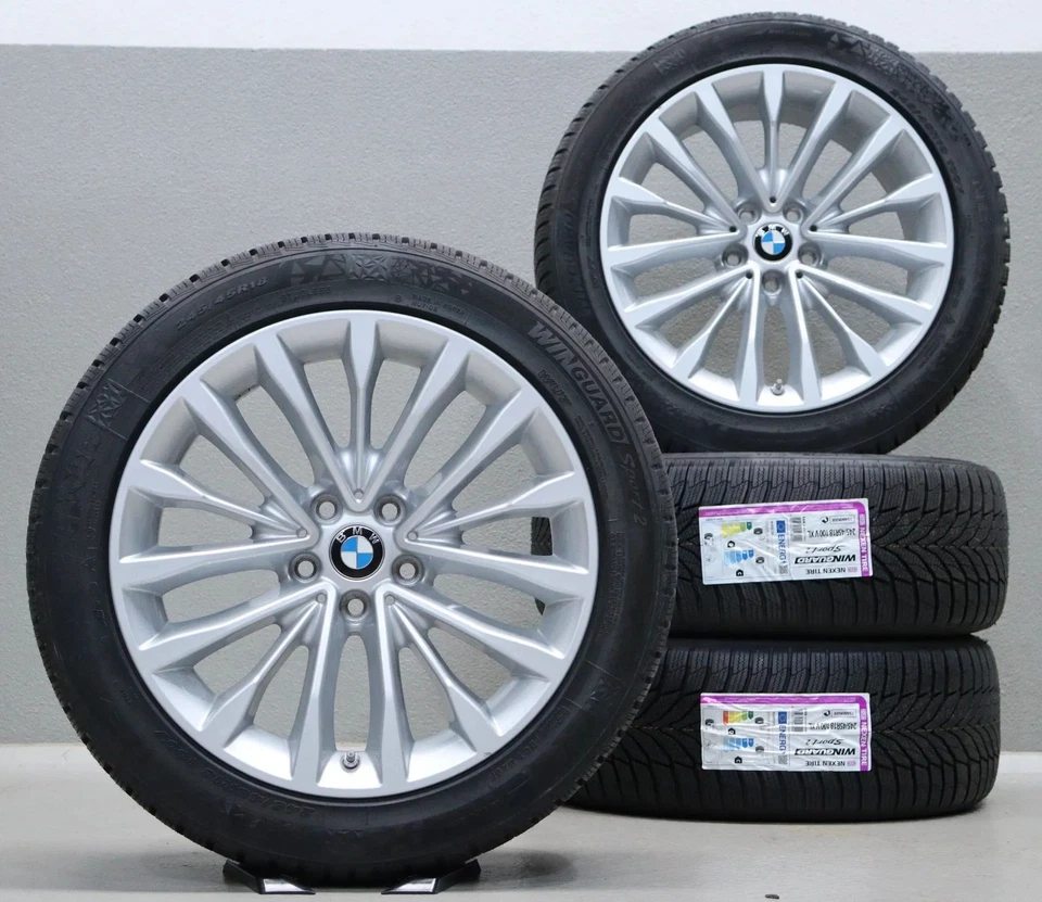 Original BMW 5er G30 G31 18 Zoll Winterreifen 632 Felgen Räder Reifen DOT23 NEU - Bild 1 von 4