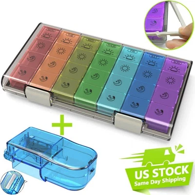 Organizador mensual de píldoras estuche de píldoras caja de píldoras una semana 4 veces al día a prueba de humedad Foto 1 de 4