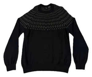 Armani Exchange Sweater Men’s Large Black Quiet Luxury Minimalist Cozy - Picture 1 of 10