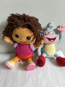 2001 Gund Dora the Explorer And Boots Plush - Picture 1 of 5