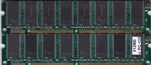 1GB 2x512MB PC133 Micron Chips SDR Ram Memory Kit 64Mx64 PC-133 SDRAM DUAL RANK - Picture 1 of 5