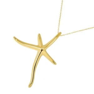 TIFFANY Co. Starfish Necklace 18K Yellow Gold 750 90286783 - Picture 1 of 7