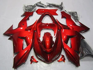 Glossy Red Bodywork ABS Injection Fairing Kit For Kawasaki Ninja ZX10R 2006-2007 - Picture 1 of 2