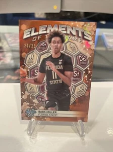 2023-24 Bowman’s Best Baba Miller Elements of the Game Orange Refractor SP/25🔥 - Imagen 1 de 4