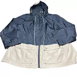 Giacca Weather Tamer donna taglia 1X full zip cappuccio rimovibile nero e marrone - Foto 1 di 13