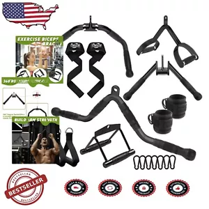 All-in-One Fitnessstudio Kabelmaschine Zubehör: LAT Pulldown und Trizepsaufsatz - Bild 1 von 9