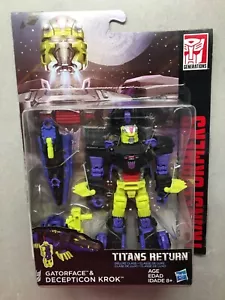 2016 Transformers Titans Return Deluxe Class Figure GATORFACE & DECEPTICON KROK - Picture 1 of 22