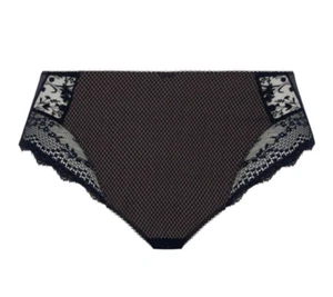 Elomi Charley Black Embroidered Full Brief UK 3XL 20 - Picture 1 of 3