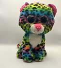 Ty Beanie Boo "DOTTY" Vibrant Rainbow Leopard Kitty Cat Stuffed Plush No tags