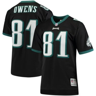 Camiseta deportiva Philadelphia Eagles Terrell Owens Mitchell & Ness negra 2004 NFL Legacy Foto 1 de 3