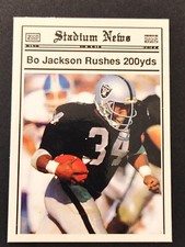 🔥💥⭐1990 Stadium News Bo Jackson Raiders Rushes For 200 yds⭐💥🔥