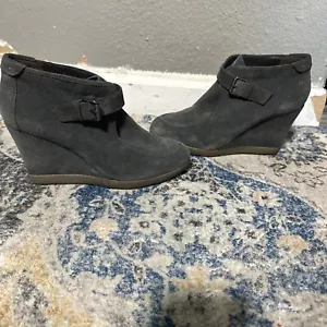 Bruno Premi Brown Ankle Boots Wedges Size 39 Color Dark Gray - Picture 1 of 8