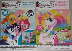 NEW My Little Pony / Unicorn  2 Colorforms Sticker Story Adventure Sets  - Picture 1 of 2