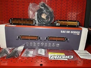 RIGID INDUSTRIES SR SERIES SAE 6" W/AMBER PRO LENS - PAIR - 906705 - Picture 1 of 15