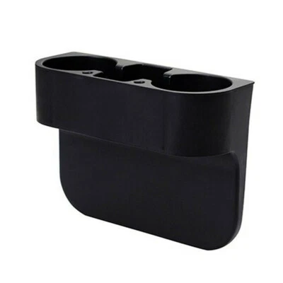 Car Cup Holder Extender Auto Drink Rack Organizer Seat Gap Storage Box Black  - Image 1 of 4