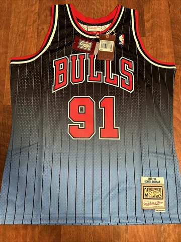 Mitchell & Ness CHICAGO BULLS  Fadeaway Swingman 1995 Dennis Rodman- Large Cover