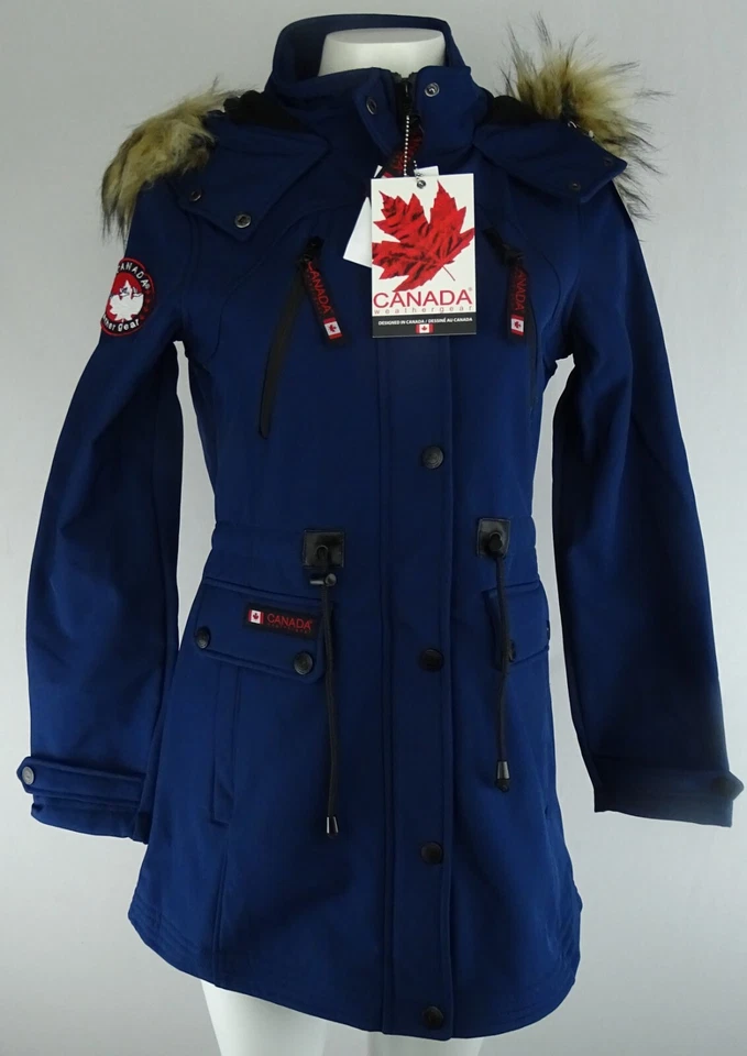 Casaco de inverno feminino casca macia Canada Weather Gear - Imagem 1 de 4