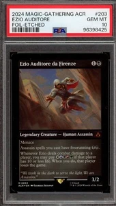 Ezio Auditore da Firenze #203 - Etched Foil - Mythic - Assassin's Creed - PSA 10 - Picture 1 of 1