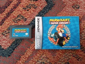 Mario Kart Super Circuit NINTENDO GAME BOY ADVANCE Game Genuine GBA With Manual  - Picture 1 of 3