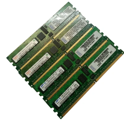 Lot of 4 512MB 1RX8 PC2-3200R-333-12 RAM HynIx HYMP564R72BP8 Samsung M393T6553CZ - Image 1 of 4