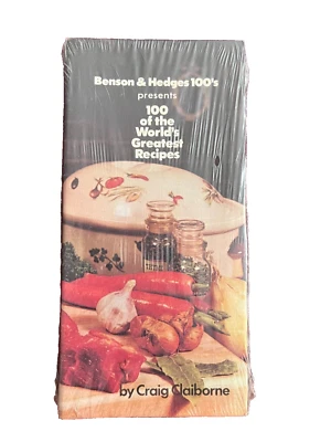 Cigarrillos Benson & Hedges 1976 100 mejores recetas del mundo Craig Claiborne Foto 1 de 4