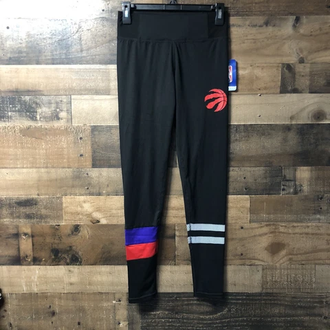 Ultra Game NBA Leggings Toronto Raptors Size Small Black High Rise Cover