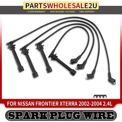 Juego de 4 cables de bujía para Nissan Frontier Xterra 2002 2003 2004 L4 2,4 L gasolina Foto 1 de 4