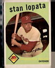 1959 Topps #412 Stan Lopata White/Lighter Back Philadelphia Phillies