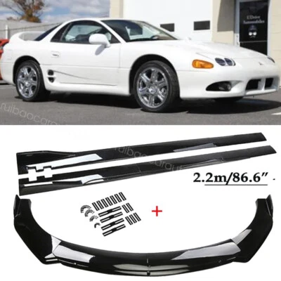 For Mitsubishi 3000GT Front Bumper Lip Spoiler Splitter Body Kit Side Skirt Foto 1 de 4
