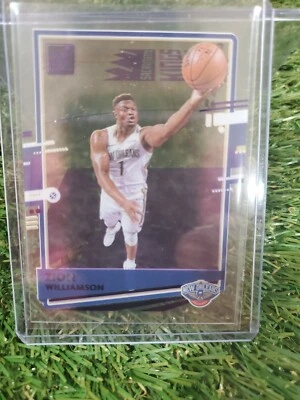 2020-21 Panini Clearly Donruss Zion Williamson Base No. 7 New Orleans Pelicans - Image 1 of 2