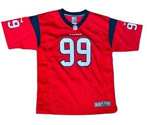 Nike On Field NFL Jersey Youth Large 14/16 Houston Texans #99 JJ Watt Red Kids