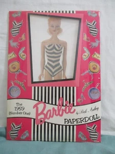 1994 Mattel Barbie Paper Dolls 1959 #1 outfit NIP - Picture 1 of 3