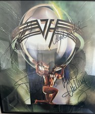 Van Halen 5150 Autographed Signed Album Eddie Alex Sammy Michael