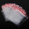 100x Resealable Clear Plastic Seal Zip Lock Bags Poly Ziplock Bag Reclosable
