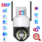 5MP UHD WIFI POE 4G PTZ Outdoor Security IP Camera AI human Detect 20X Zoom IP66