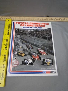 Vintage 1981 Toyota Grand Prix of Long Beach Souvenir Program - Picture 1 of 3