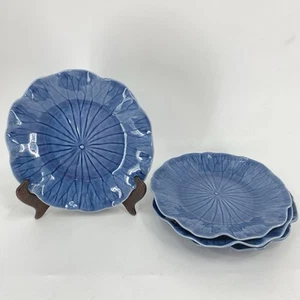Blue Lotus 8" Bread Plates Metlox Poppytrail Vintage FLAW Lot of 4 - Picture 1 of 5