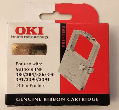 1x OKI Farbband 09002309 BLACK Microline 380 385 386 390 391 3390 3391 for 24pin - Image 1 of 4